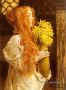 Fleurs printanières Sir Lawrence Alma Tadema Peinture à l'huile